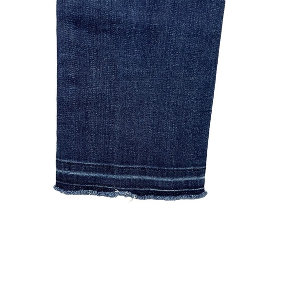 Veronica Beard Carly Kick Flare Jeans Dark Wash Size 26 Frayed Hem - Picture 7 of 9